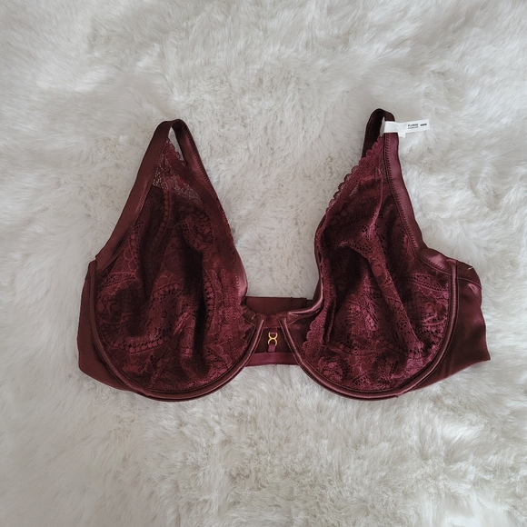 ⚘️AERIE REAL POWER PAISLEY LACE UNLINED BRA SIZE 40DD - Picture 5 of 8